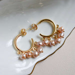 Arracadas Pink Pearls