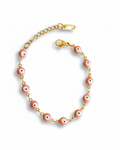 Pulsera Ojos Grandes Rosa Claro